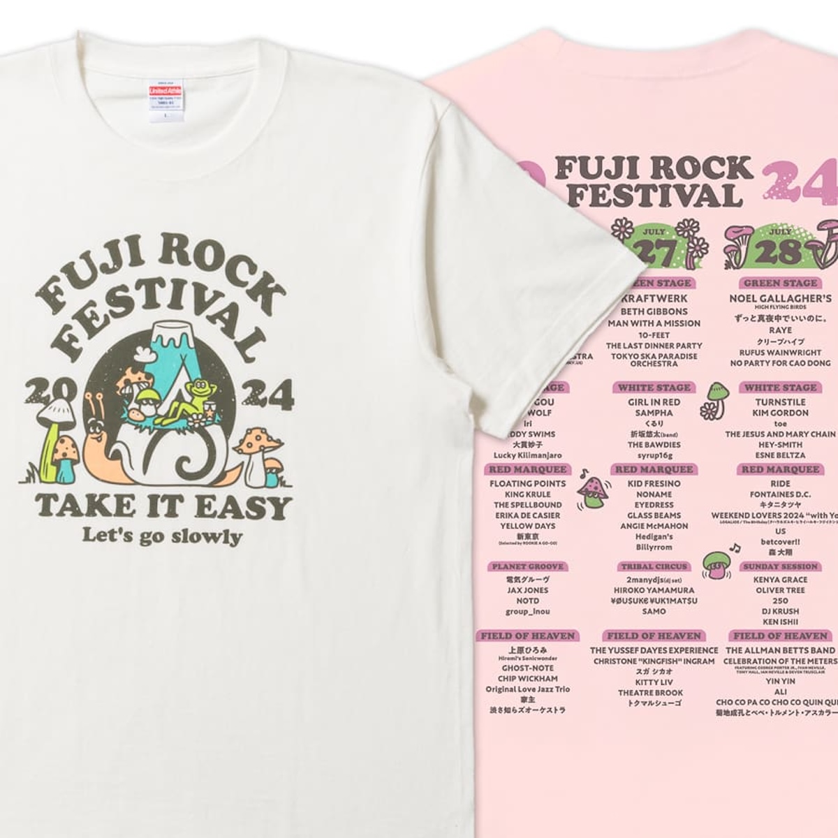 sub4 今年のラインナップTシャツ5種が発表！東京ミッドタウン八重洲でのプレイベントは本日より開催 #fujirock