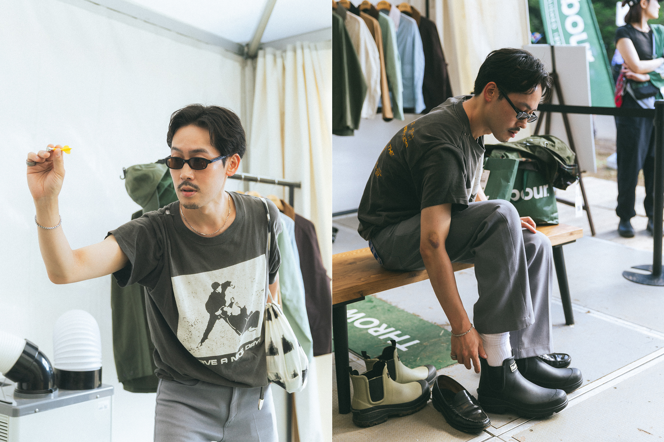 TENDRE バブアーがフジロック初参戦！ 苗場で出会う“夏のバブアー” ブースレポート＆アーティストスナップ